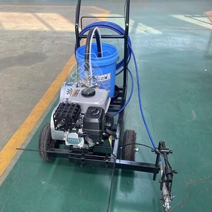 Machine de marquage routier à pulvérisation à froid, moteur à essence, équipement portable pour le marquage des routes, pour les parkings et les pistes - Product Image 3