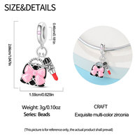 PANBUEATY-Pendentif Vintage en Argent Plaqué Verre à Vin, Nouveau Style, Bijoux en Perle de Zircon, Accessoires pour Femmes