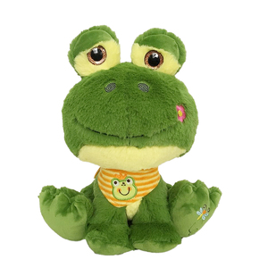 Juguetes de peluche de rana de diferentes animales hechos en fábrica, juguetes de peluche de <span class=keywords><strong>ojos</strong></span> <span class=keywords><strong>brillantes</strong></span> de hipopótamo de tela personalizados para niños, juguetes de peluche de animales bonitos - Product Image 1