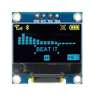 4pin Ssd1306 Wit/Blauw/Geel Blauwe Kleur 0.96 Inch 128X64 Oled Weergavemodule 0.96 "Iic I2c Spi Communiceren - Product Image 1