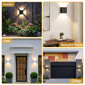 Lampe murale carrée moderne fabriquée en Chine, étanche IP65, pour couloir extérieur, clôture de jardin, villa, jardin - Product Image 6