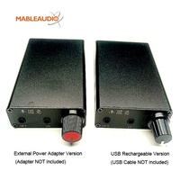 FYY Mini Amplifikatör 2 Kanallı Ses Ön Amplifikatörü Harici Güç Kaynağı veya USB Şarj Edilebilir Versiyonlu Alüminyum Alaşımlı