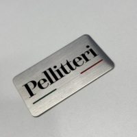 Placa de Identificación Metálica en Blanco, Aluminio Cepillado/Acero Inoxidable/Latón, Etiquetas Autoadhesivas Personalizadas