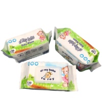 Lingettes pour bébé ultra douces non tissées 80 pièces bon marché, fabrication OEM ODM