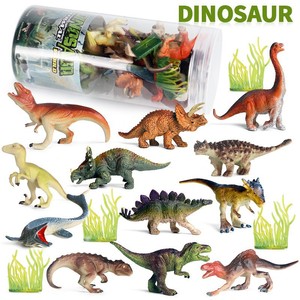 Yxs baril dinosaure jouet simulation solide mini Marine ferme volaille animal modèle ensemble marché de <span class=keywords><strong>nuit</strong></span> décrochage - Product Image 2