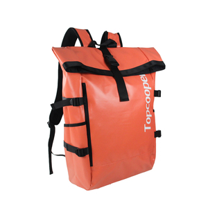 Topcooper 2024 New Orange Expandable Roll-top Sports Backpack College Student Daypack Hiking Backpack for Travel Camping <strong>Trekkin</strong> - Product Image 2