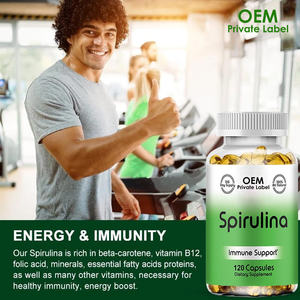 ओम स्पिरुलिना सॉफ्टजेल कैप्सूल विटामिन सेलेनियम क्लोरोला पूरक 500 मिलीग्राम प्राकृतिक क्लोरोला पूरक - Product Image 4