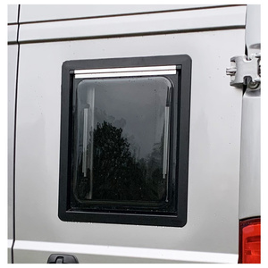Suministro de fábrica nuevo MAYGOOD 300*500mm RV caravana ventana lateral con bisagras con persiana enrollable y red voladora - Product Image 1
