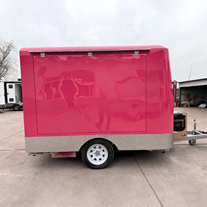 Chariot mobile de restauration rapide et de crème glacée pour l'exportation vers l'Europe et l'Amérique, grande fenêtre de vente, acier inoxydable, chariot à 2 roues remorqué - Product Image 5