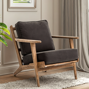 Fauteuil d'intérieur moderne extensible en bois pour le salon, la chambre à coucher et la salle à manger-Mobilier de maison polyvalent - Product Image 2