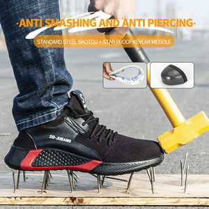 Giày Bảo Hộ Lao Động Giày Khử Mùi Nhẹ Thoáng Khí Giày Làm Việc Có Đế Cao Su Mùa Hè Giày Thể Thao An Toàn Thường Ngày Cho Nam - Product Image 2