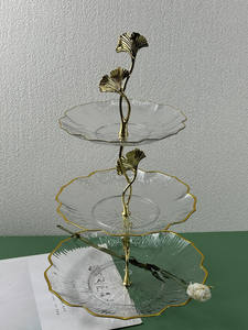 YS Soporte <span class=keywords><strong>de</strong></span> aleación <span class=keywords><strong>de</strong></span> zinc con forma <span class=keywords><strong>de</strong></span> árbol para postres y dulces, con asa creativa y bandeja para dulces - Product Image 6