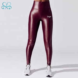 Женские блестящие леггинсы с высокой талией - Product Image 2