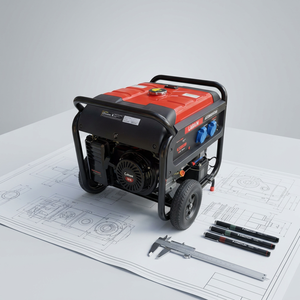 เครื่องกำเนิดไฟฟ้าเบนซิน SE EAMSON 5.5KW 4 จังหวะ 225CC 230V 50Hz ระบายความร้อนด้วยอากาศ พร้อมล้อเคลื่อนย้ายได้ ถังน้ำมัน 25 ลิตร ยี่ห้ออื่นๆ ที่ไม่ใช่ SS SAMSON - Product Image 1