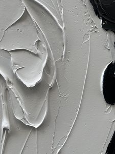 ภาพวาดอะคริลิกแฮนด์เมดสไตล์โมเดิร์นนามธรรมของ <span class=keywords><strong>NANKAI</strong></span> บนผืนผ้าใบ สำหรับใช้ภายในอาคาร สีดำขาว - Product Image 2