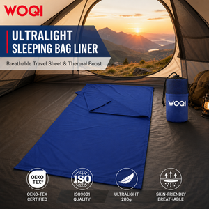 Doublure <span class=keywords><strong>de</strong></span> <span class=keywords><strong>sac</strong></span> <span class=keywords><strong>de</strong></span> couchage WOQI pour le froid, pour le camping en plein air, ultralégère, enveloppante, respirante, vente en gros - Product Image 3