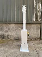 Mât télescopique manuel combiné avec LED et sonde de surveillance