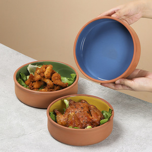 Platos <span class=keywords><strong>de</strong></span> Cena <span class=keywords><strong>de</strong></span> Terracota Creativos Nuevos <span class=keywords><strong>de</strong></span> Proveedor <span class=keywords><strong>de</strong></span> Fábrica, <span class=keywords><strong>Plato</strong></span> <span class=keywords><strong>de</strong></span> Servir <span class=keywords><strong>de</strong></span> Barro <span class=keywords><strong>de</strong></span> Gran Capacidad Personalizado, Vajilla Redonda - Product Image 1