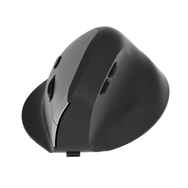 Dual-Mode 2.4G Rechargeable Wireless RGB Optical Sensor Gaming Mouse Vertical Ergonomic LED Backlit Mini Wired Interface 1600