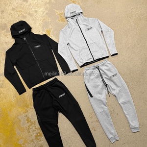 Ensemble sweat à capuche zippé et pantalon de jogging ample, survêtement de sport unisexe personnalisé pour hommes, fabriqué par un fabricant de vêtements - Product Image 5