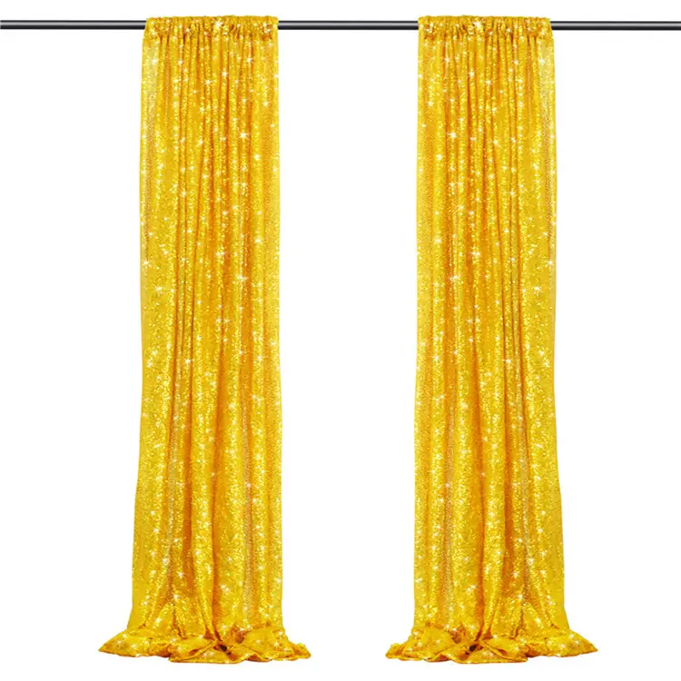 Wedding Glitter Drape Stage Party Sequin Curtain Backdrops Fabric For Birthday Event Wall Photo Booth Decorations