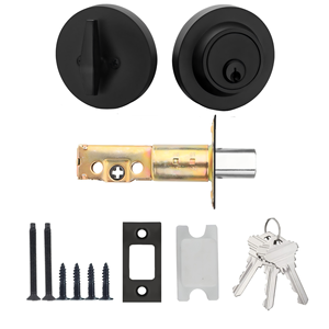 Custom logo Slim Round Single Cylinder Security <strong>Door</strong> Lock Durable Anti-Theft Zinc Alloy Wooden <strong>Door</strong> Lock for Bedroom - Product Image 5