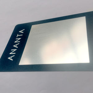 Personalizado CR80 esmerilado cepillado dibujo plata tarjeta de miembros metálicos espejo metálico pvc tarjeta metal NFC tarjeta de visita con código QR - Product Image 6