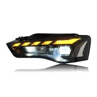 SJC Au Di A5 S5 2011-2016 Phares à LED Animation de démarrage bleue 6000K 6000 lm 12V Nouveau système d'éclairage automobile pour rénovation/mise à niveau