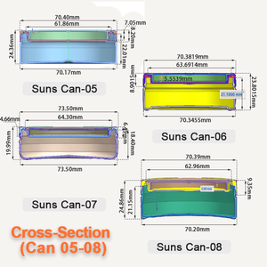 Contenedor de plástico redondo portátil de tamaño pequeño El Almacenamiento de bolsas Snus puede tener 11 tipos de stock - Product Image 4