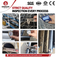 Système de clôture en treillis métallique à mailles losangées en acier galvanisé industriel personnalisé, provenant d'Anping