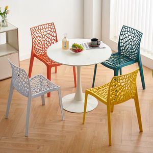 Chaise de salle à manger d'extérieur nordique, pliable, moderne et minimaliste, sans accoudoirs, pour usage domestique et restaurant, fabriquée en Chine - Product Image 3