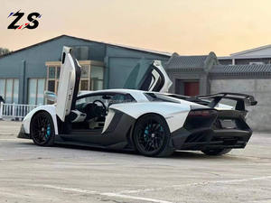 Parachoques trasero de fibra de carbono seco estilo ZS M para <span class=keywords><strong>Lamborghini</strong></span> <span class=keywords><strong>Aventado</strong></span> LP700 LP720 LP750 kit de carrocería mejorado - Product Image 4