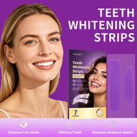 Bandes blanchissantes pour les dents en gros OEM, lot de 7 paires pour la vente au détail en vrac