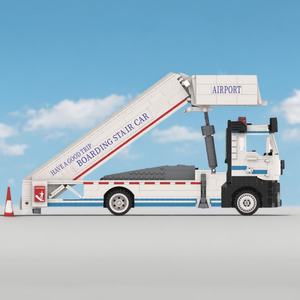 Ensemble de blocs de construction Masterpieces Engineering, voiture de gare d'aéroport, avec briques ABS - Modèle de jouet de construction DIY pour les enfants de 6 ans et plus - Product Image 3