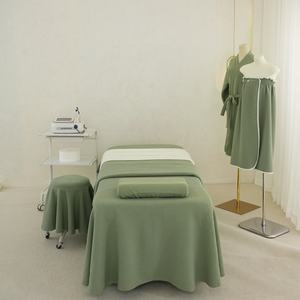 4-Piece Spa Beauty <strong>Bed</strong> Cover Massage Table <strong>Sheet</strong> Set Massage Hotel Face Table Linen Set <strong>Bed</strong> Skirt <strong>Valance</strong> <strong>Sheet</strong> - Product Image 5