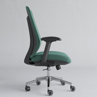 Chaises de bureau ergonomiques en maille verte colorée avec roulettes pour studio d'enregistrement et bureau à domicile, design 2025
