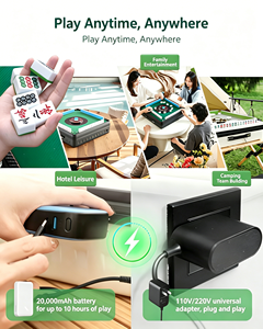 Mini Portable Automatic Mahjong Table Machine Foldable USB-Charged Auto Shuffling Game for Outdoor/Indoor <b>Entertainment</b> XY-Z003 - Product Image 3