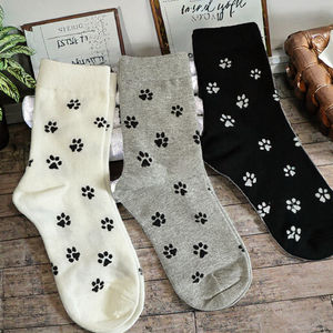 उच्च गुणवत्ता वाली महिलाओं को प्यारा नवीनता पशु पालतू जानवरों के पालतू जानवरों के कुत्ते पंजे मोजे ने सांस लेने योग्य कपास क्रू सॉफ्ट मोजे - Product Image 2