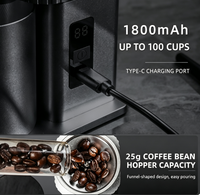 Moulin à café électrique domestique avec moulin en acier inoxydable 420 et dispositif de broyage en alliage d'aluminium CNC pour expresso