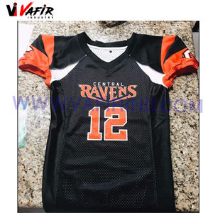 Maillot de Football à manches courtes, maillot d'équipe de sport, uniforme de Football américain, avec logo personnalisé, vente en gros, - Product Image 1