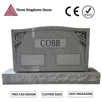 Monuments funéraires modernes sur mesure en granit gris sculpté à la main, style américain, résistants au gel, prix usine, pour cimetière