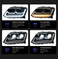 AURON VW Amarok 2010-2022 Phare avant à LED pour feux de croisement, kit de modernisation/amélioration, haute luminosité 6000 lm 6000K 12V 36W, neuf, garantie 6 mois