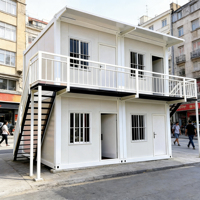 Maison en conteneur préfabriquée, design moderne de 20 pieds, solutions de logement temporaire pour cabine portable
