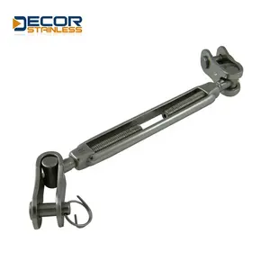 Factory Sales Promotion Wire Rope Turnbuckle Din1480 Turnbuckle Novel Design Open Body Turnbuckle Hook/Eye