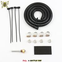 BATTLEBEE Nouveau kit de radiateur à plaques empilées automatique universel à 25 rangées, refroidisseur d'huile de transmission, alliage d'aluminium noir, systèmes de refroidissement