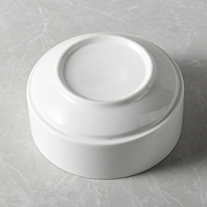 Bol en porcelaine blanche brillante minimaliste Jiujiuju avec logo personnalisé, pour restaurant, buffet d'hôtel, <span class=keywords><strong>petit</strong></span>-<span class=keywords><strong>déjeuner</strong></span>, céramique, four, blanc, empilable - Product Image 5