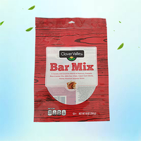 Emballage flexible de bonne qualité, sachet debout avec fermeture éclair, sac imprimé avec fenêtre pour les collations, le café, Cindy