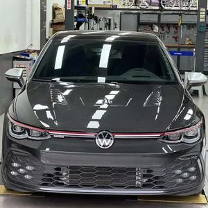 Карбоновая крышка двигателя Carbon Apex <span class=keywords><strong>CA</strong></span> Style для нового Volkswagen Golf 8 MK8, крепление на болтах, передний капот, черный цвет, гарантия 3 месяца - Product Image 2