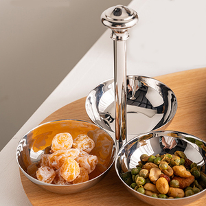 Plateau de rafraîchissement en acier inoxydable pour la maison moderne européenne Ornements de fruits créatifs-Assiette pour les collations de <span class=keywords><strong>table</strong></span> à café - Product Image 5