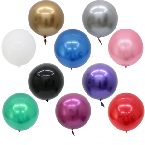 Palloncino a bolle metallico da 18 pollici palloncino bobo palloncino in pvc per la decorazione della festa - Product Image 1